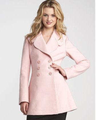 Juicy Couture pink wool coat