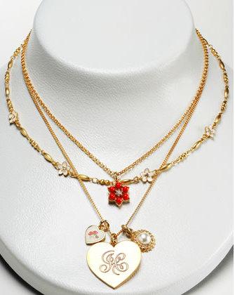 Juicy Couture layered necklace