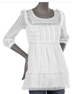 Juicy Couture White Lace Top
