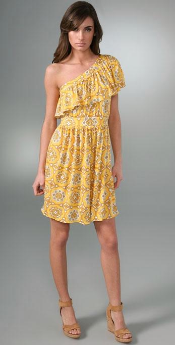 Juicy Couture Jackie Print Ruffle Dress