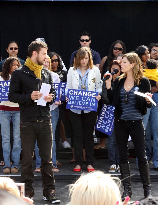 Justin and Jessica support the cause