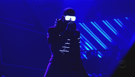 Kanye West glows