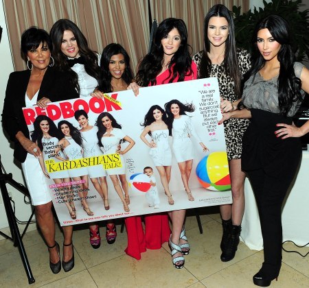 The Jenner-Kardashian clan celebrating their RedBook appearance.