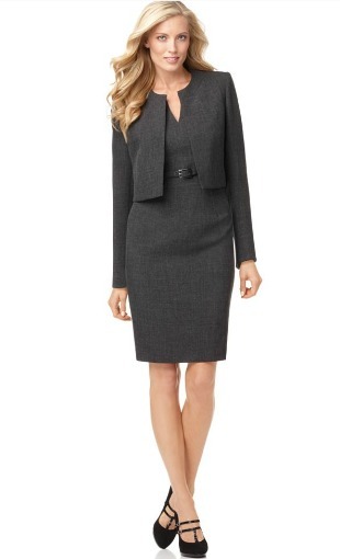 dress with suit jacket for interview