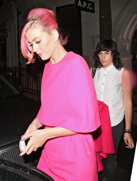 Katy Perry in a pink updo