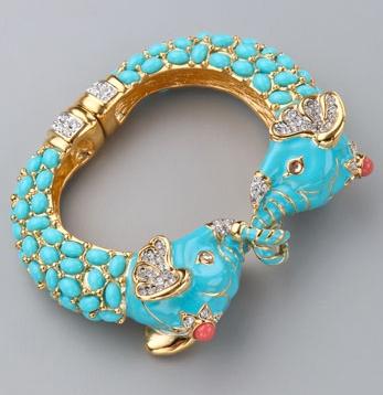 Kenneth Jay Lane Elephant Bracelet