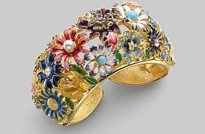 Kenneth Jay Lane Garden Party Cuff