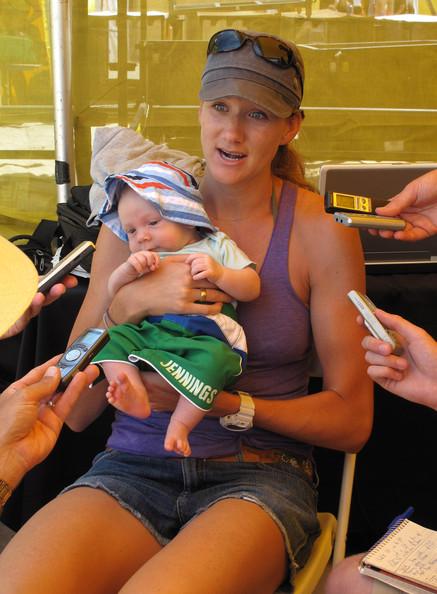 Kerri Walsh and her Son
