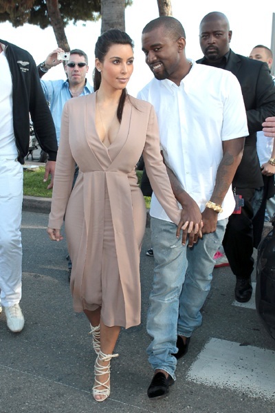 Kim Kardashian and Kanye West at Cannes Film Fest