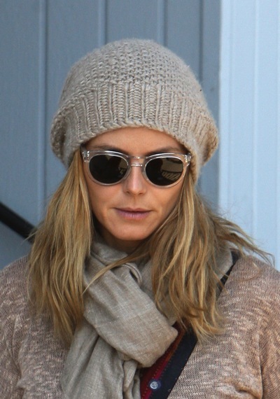 Heidi Klum in a scarf