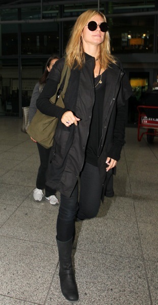 Heidi Klum's airport style