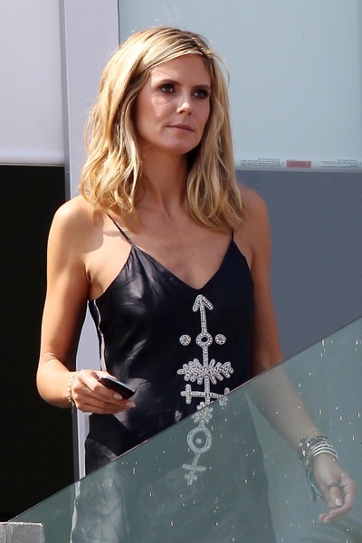 Heidi Klum in a summer dress