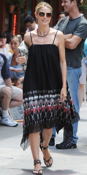Heidi Klum in a sundress