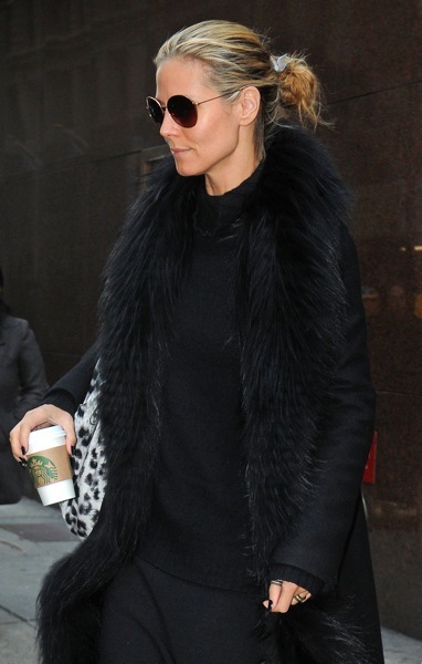 Heidi Klum in a messy bun