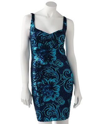 Floral sequin dress
