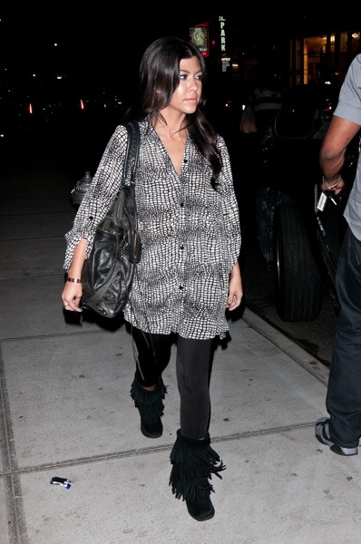 Kourtney Kardashian in a tunic