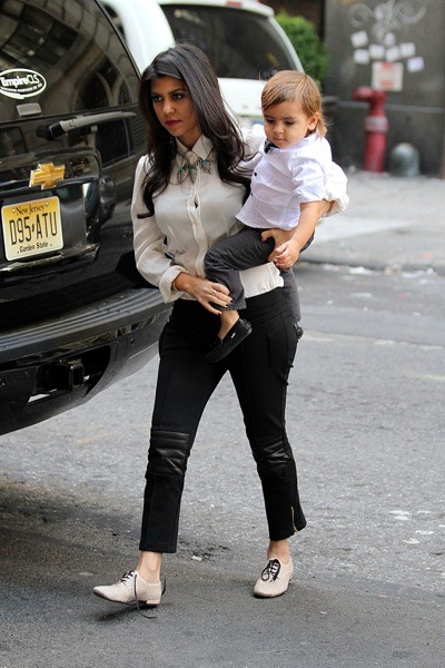 Kourtney Kardashian with Mason