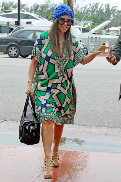 Kourtney struts her stuff!
