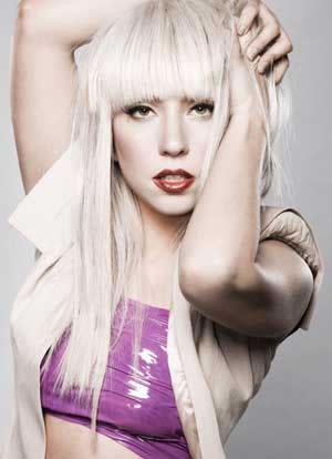 lady gaga hair cover. Lady Gaga lets her hair down.