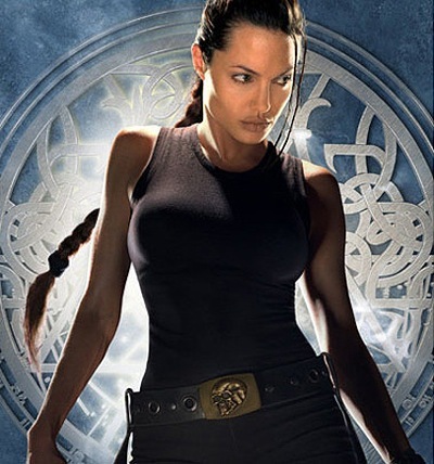 Angelina Jolie as Lara Croft in Tomb Raider