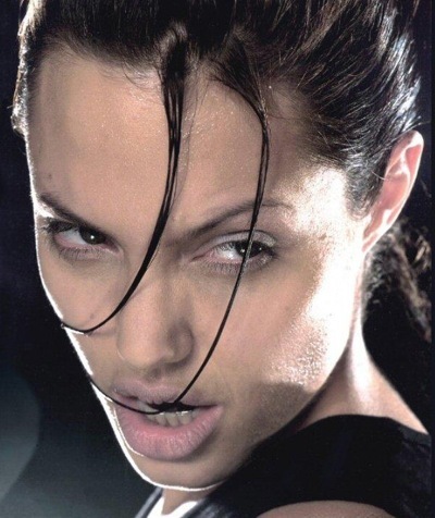 Angelina Jolie as Lara Croft in Tomb Raider