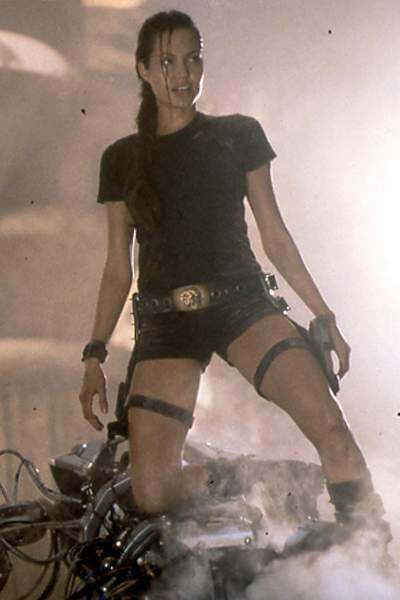 Angelina Jolie as Lara Croft in Tomb Raider