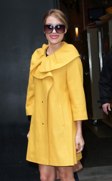 Lauren Conrad in yellow coat