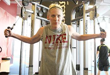 Lauren Jackson Working Out
