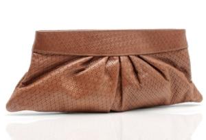 Lauren Merkin Woven Classic Pleated Clutch