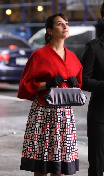 Lea Michele in a cap