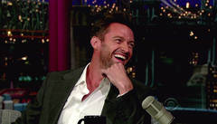 Hugh Jackman laughs it up on Letterman