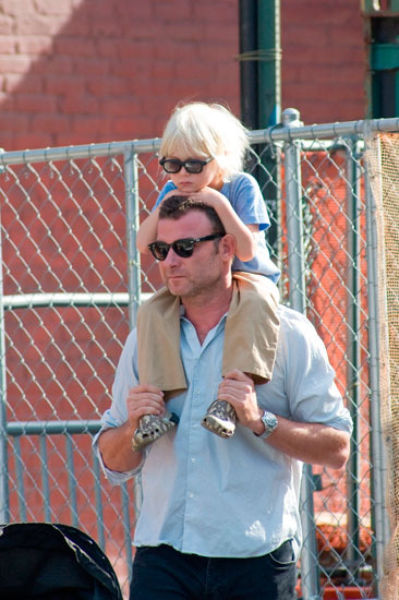 Baby Sam gets a lift