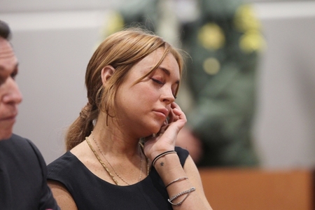 Lindsay Lohan in her second home... court!