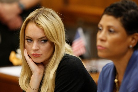 Lindsay Lohan in court
