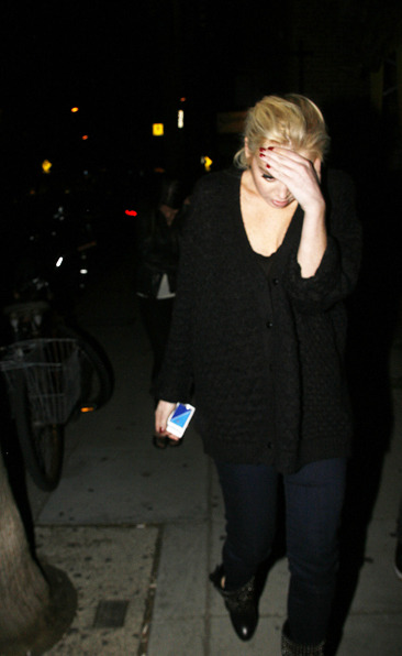 Lindsay Lohan leaving Wabi-Sabi in Venice Beach