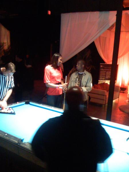 Lisa Leslie Talking to Chris Paul