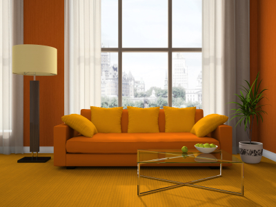 Living Room Decoration on Orange Living Room   Red  Yellow   Orange Themes