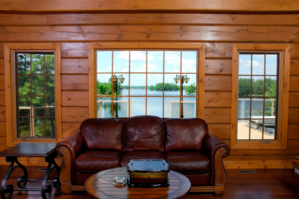  Homes on Log Home Living Room   Country Homes