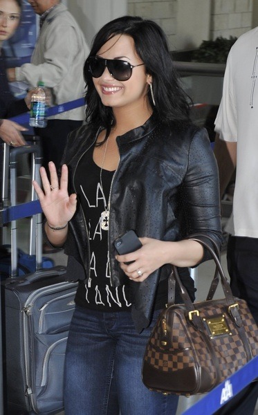 Demo Lovato's black hair color