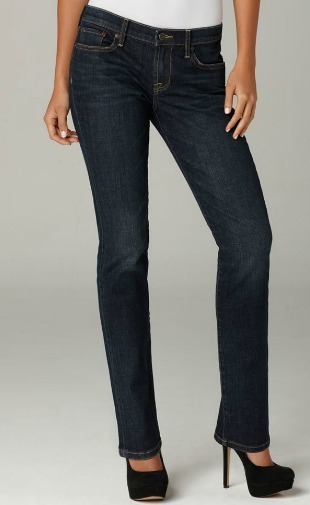 Straight leg denim bottoms
