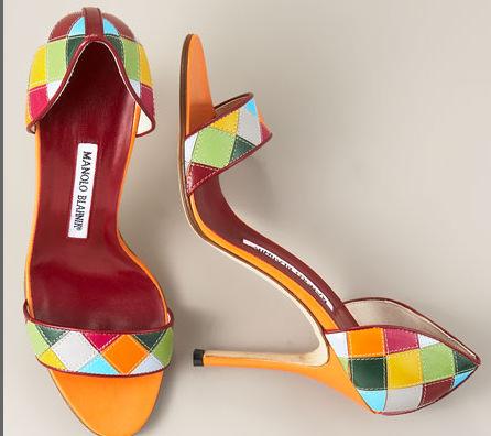 Manolo Blahnik Patchwork d'Orsay