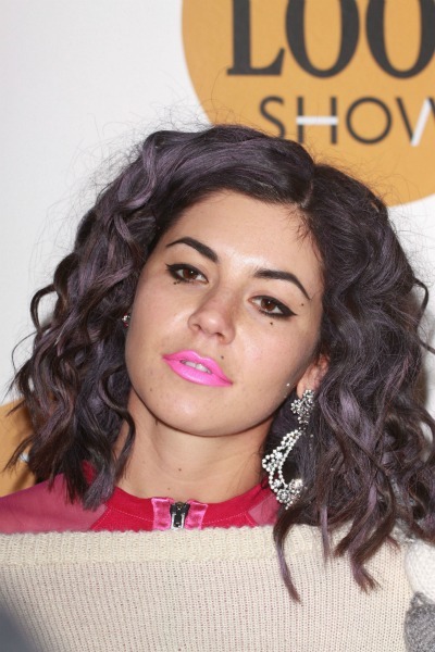 Marina Diamandis' purple curls 