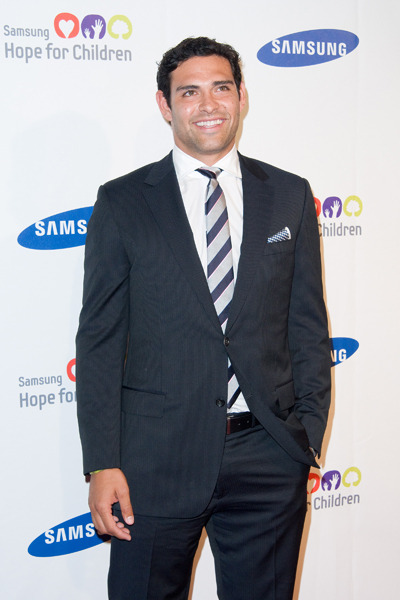 Mark Sanchez poses at the Samsung Hope For Children Gala 