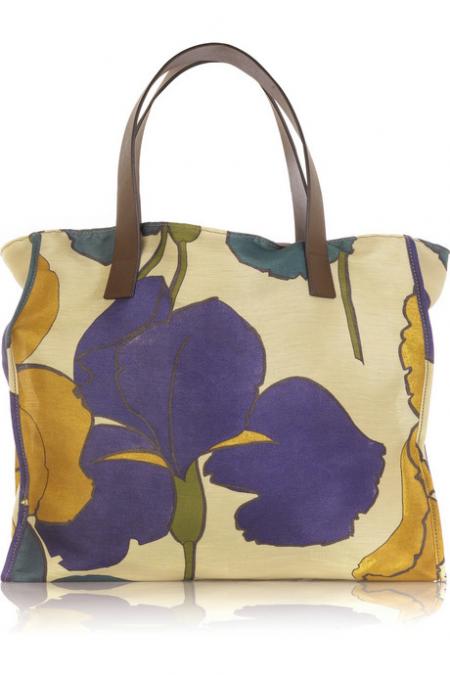 Marni Printed Canvas Tote