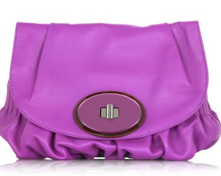 Marni Leather Foldover Clutch