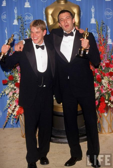 Matt Damon and Ben Affleck win Academy Award for Good Will Hunting