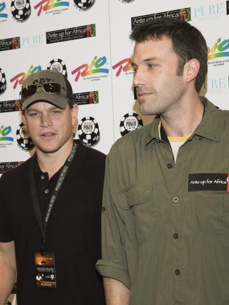 Matt Damon and Ben Affleck at Ante Up for Africa