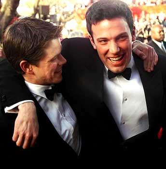 Matt Damon and Ben Affleck dressed up