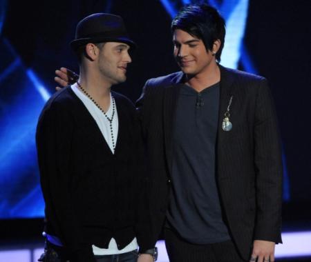 Matt Giraud and Adam Lambert on American Idol