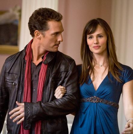 Matthew McConaughey and Jennifer Garner in Ghosts of a Girlfriends Past.